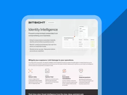 Identity Intelligence Data Sheet